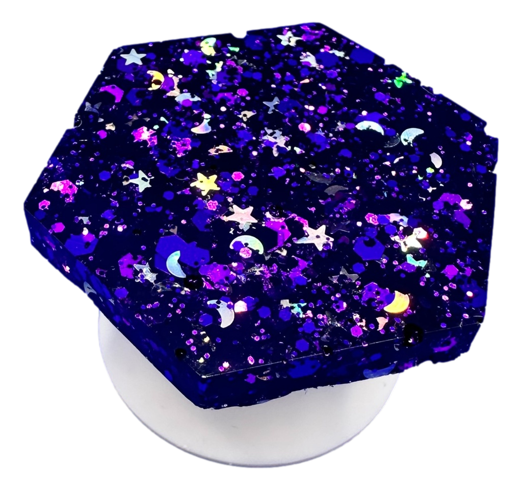Purple Mystical Hexagon Phone Grip