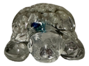 Clear Large Resin Turtle with Mixture of Items Inside
