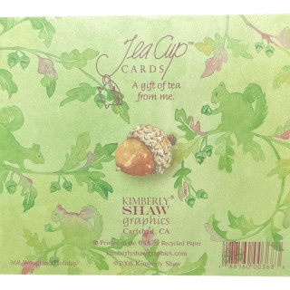 Cardinal Merry Christmas Teacup Card