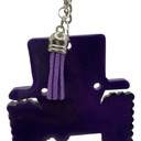 Black & Purple Jeep Keychain