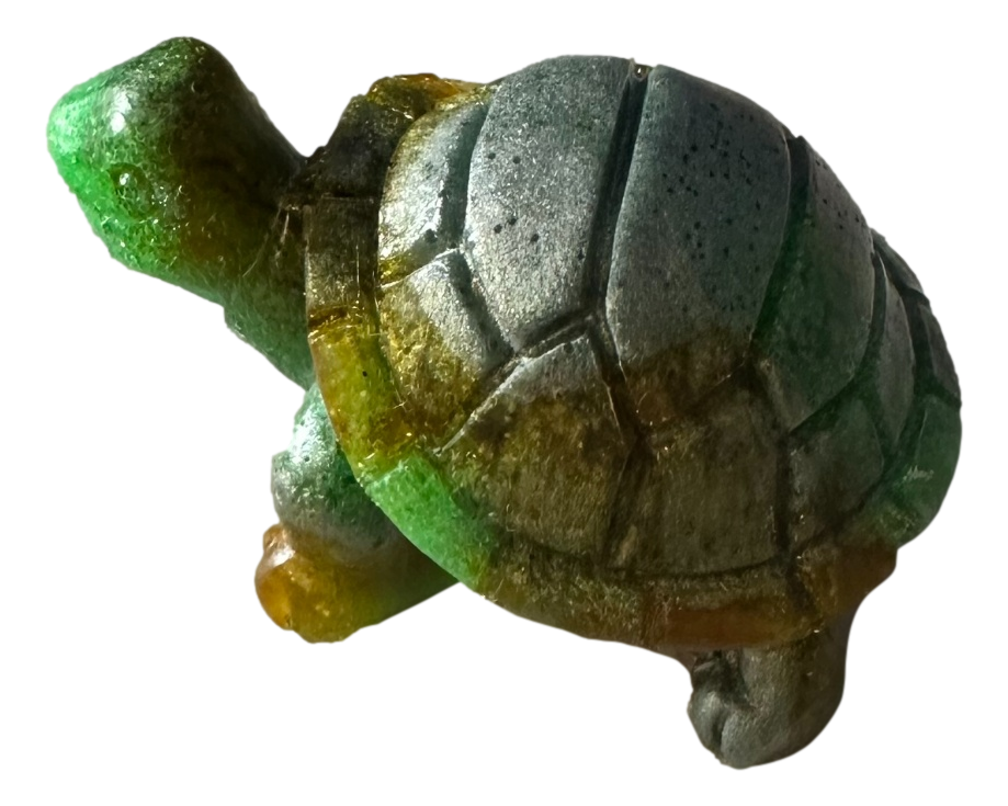 Small Tri-colour Resin Turtle