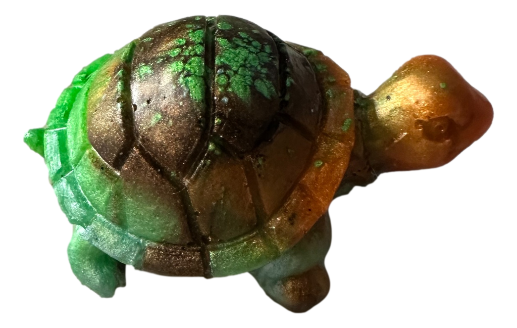 Small Tri-colour Resin Turtle