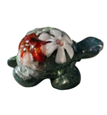 Blooming Backyard Resin Turtle