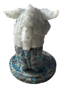 Two-tone Resin Dragon's Head in Blues