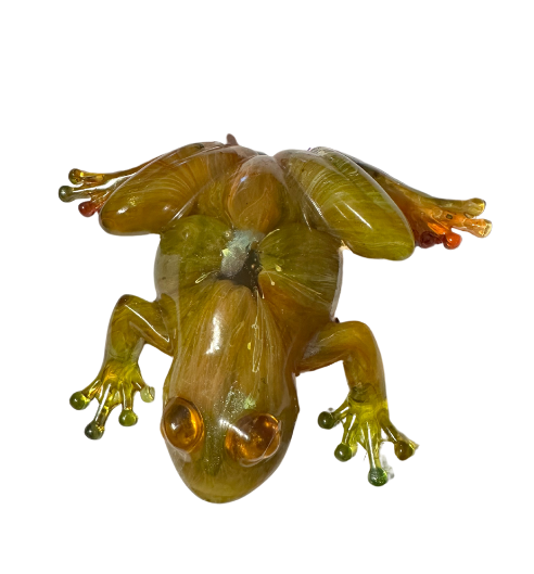 Frolicsome Citrus Resin Frog