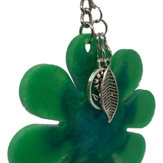 Green Flower Key Chain