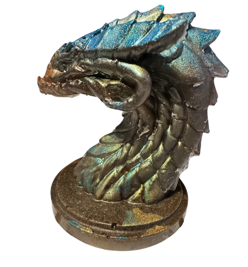 Mystic Prism Dragon Resin Bust