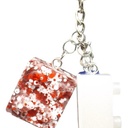 Red, White & Blue Lego Key Chain