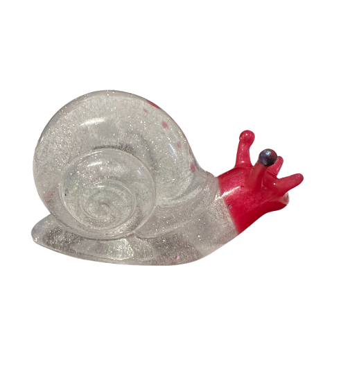 RubyGlo Resin Snail