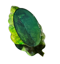 Tranquil Translucent Greenery Resin Leaf Dish