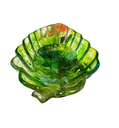 Tranquil Translucent Greenery Resin Leaf Dish