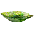 Tranquil Translucent Greenery Resin Leaf Dish