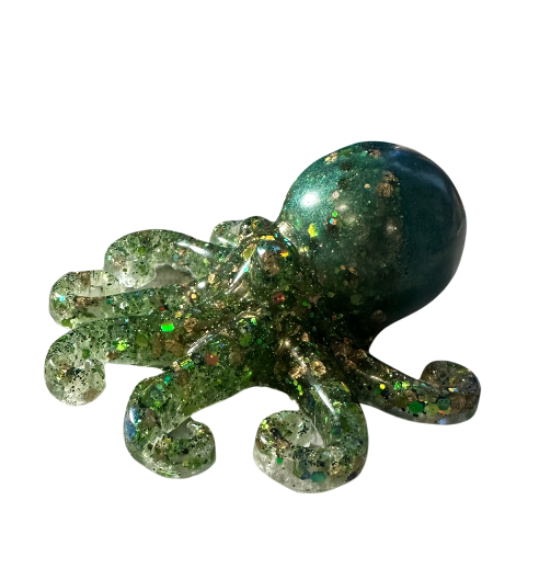Stone and Sea Glisten Resin Octopus