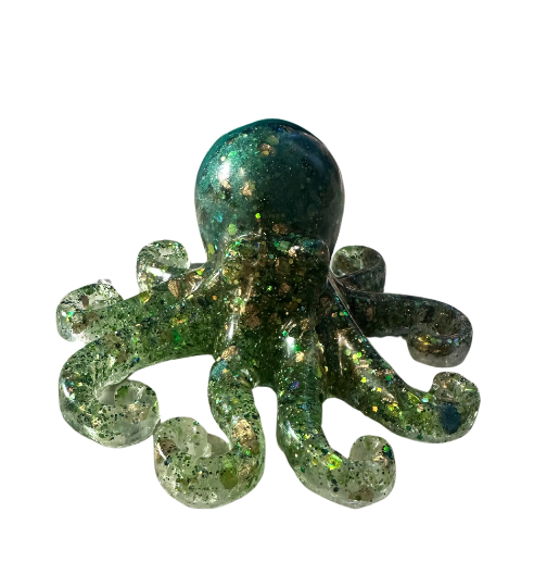 Stone and Sea Glisten Resin Octopus