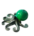 Gorgeous Black & Green Resin Octopus
