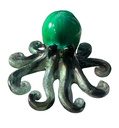 Gorgeous Black & Green Resin Octopus