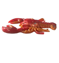 Red & Orange Lobster Resin Decor