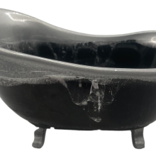 Black & Silver Bathtub Soap Dish