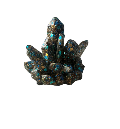 Blue & Teal Resin Cluster