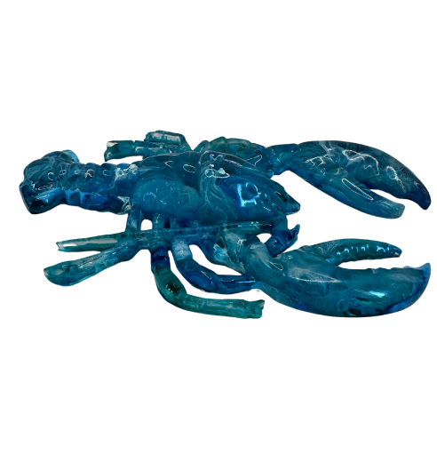 Blue Lagoon Swirl Crustacean - Resin Lobster