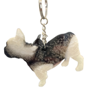Black & White Frenchie Keychain