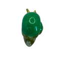 Brilliant Green Glitter with Stones Resin Snail