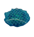 Lacy Teal Sparkling Geode Phone Pop