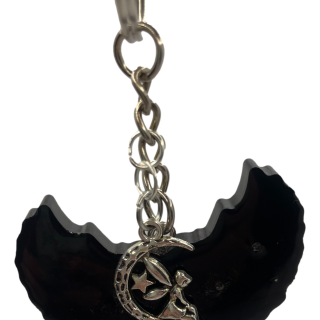 Black Angel Wings Keychain