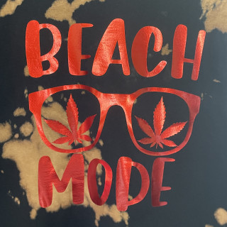 Black Bleach Tye-Dye Tee - Beach Mode - XL