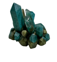 Teal & Green Resin Spike Cluster