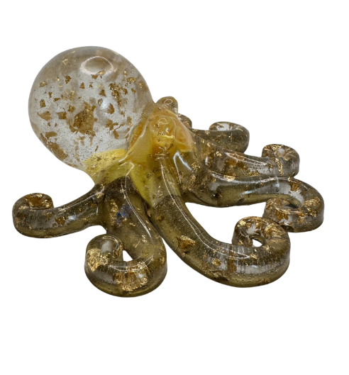 Enchanted Rose Reef Resin Octopus