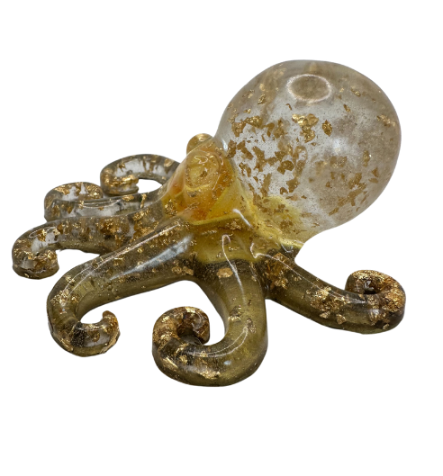 Enchanted Rose Reef Resin Octopus