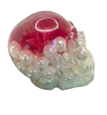 Pearl Petal Perfection Resin Skull