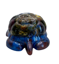 Azure Blossom Shell Resin Turtle