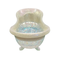 Pink Pearl Shimmer Bathtub Resin Soap Dish