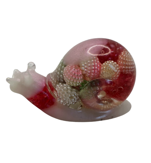 Mini Berry Bliss Resin Snail