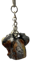 Black, Silver & Copper Snake Skull Keychain
