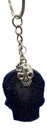 Black-eyed Purple Skull Keychain