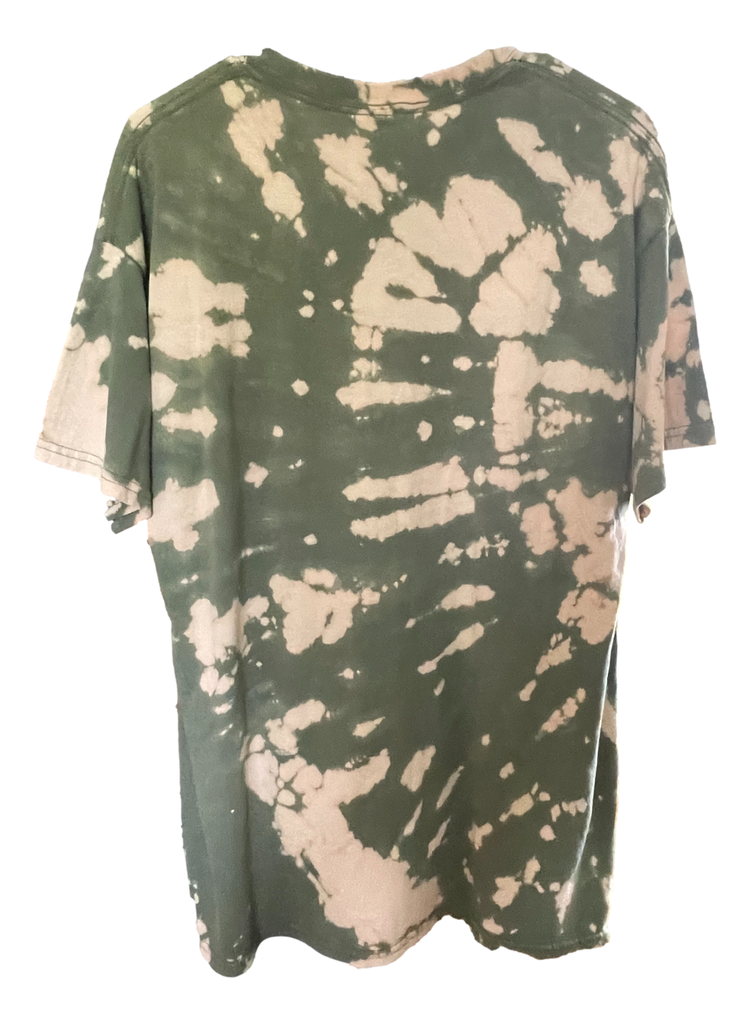 Bleached Green T-Shirt - Large Rock 'n Roll