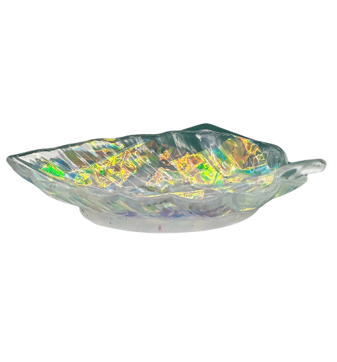 Shimmering Leaf Dance Resin Tray