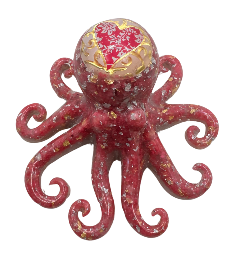 Pink Passion Octocharm Resin Octopus