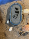 Blue & Silver Mermaid Oval Trinket Tray