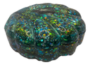 Blue & Teal Scallop Shell Resin Storage Dish