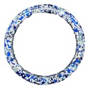 Blue & White Glitter  Resin Bangle