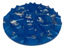 Blue Coaster Set with Tray