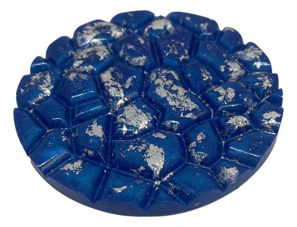 Blue Coaster Set with Tray