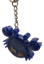 Blue Crab Shaker Keychain