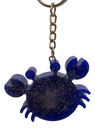 Blue Crab Shaker Keychain