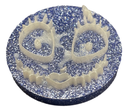 Blue Glitter and White Jack Phone Stand