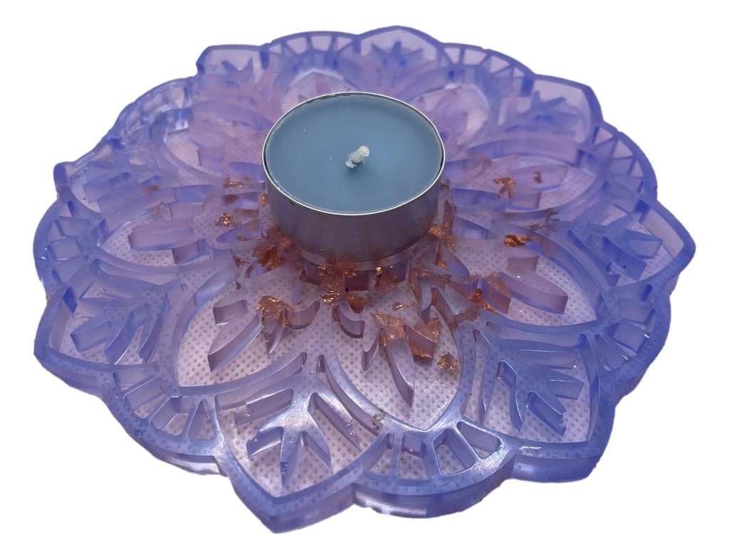 Blue Lotus Flower Candle Holder